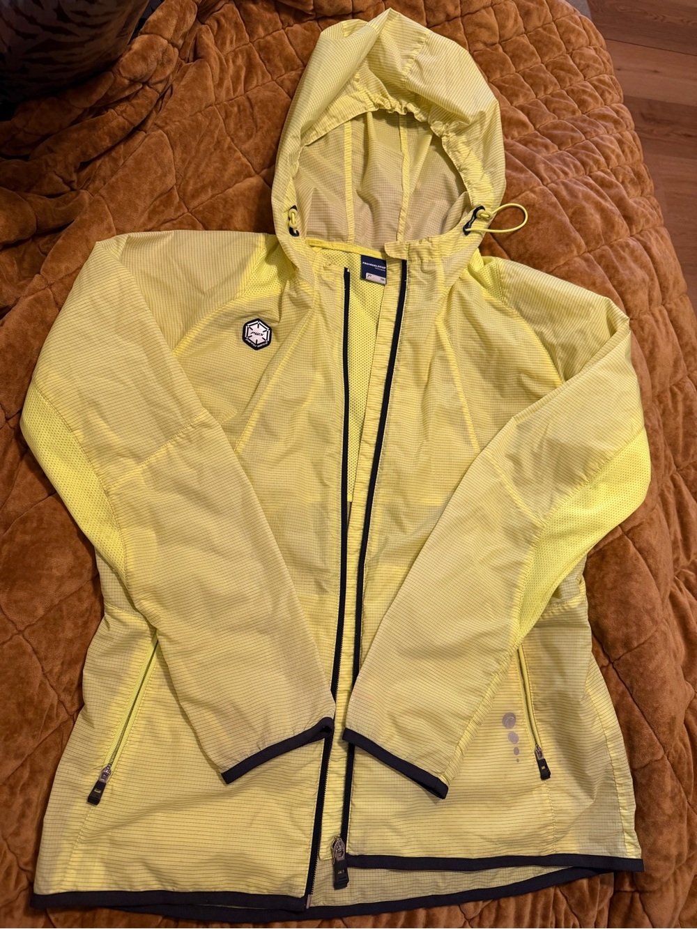 Y2K proworldcup pwx performance lightweight hooded jacket in  yellow  - us women